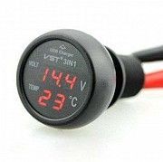 Автомобильный термометр - вольтметр - USB VST 706-1 Кривой Рог
