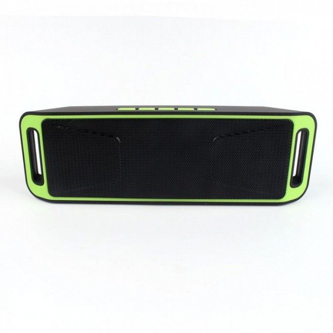 Портативная bluetooth MP3 колонка SPS SC-208 BT Черно-зеленая Кривой Рог - изображение 1