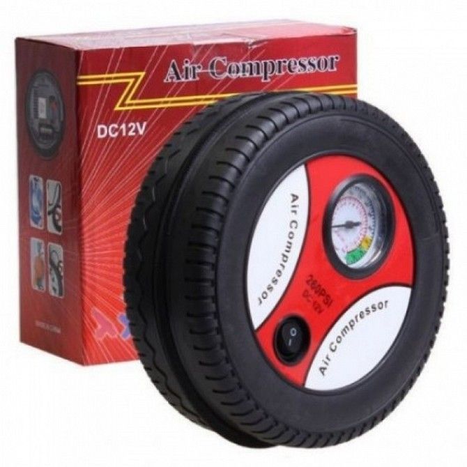 Компрессор автомобильный Air Compressor 260PSI DC-12V + набор насадок Кривой Рог - изображение 1