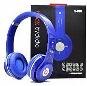 Наушники беспроводные bluetooth microSD Mp3 Beats S-460 Синие Кривой Рог