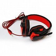 Игровые проводные наушники SOYTO SY850MV с микрофоном Чёрные с Красным Кривой Рог