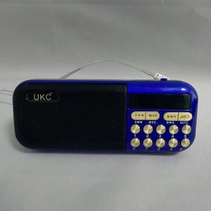 Радио с часами UKC SPS U11 (JF11) NEW с MP3, Синий Киев - изображение 1