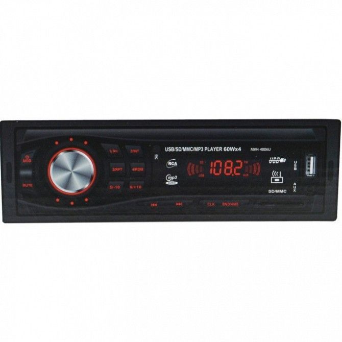 Магнитола MVH-4006U ISO - MP3 Player, FM, USB, SD, AUX Київ - изображение 1