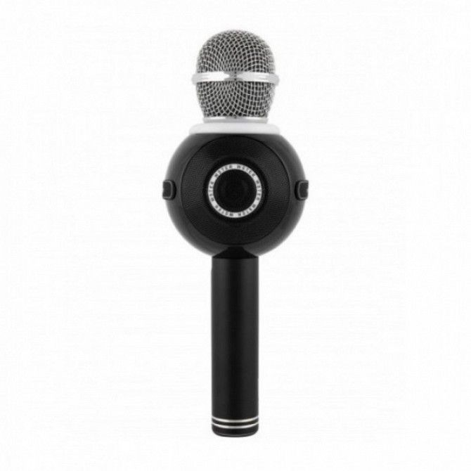 Беспроводной микрофон караоке блютуз WS-878 Bluetooth динамик USB Чёрный Киев - изображение 1