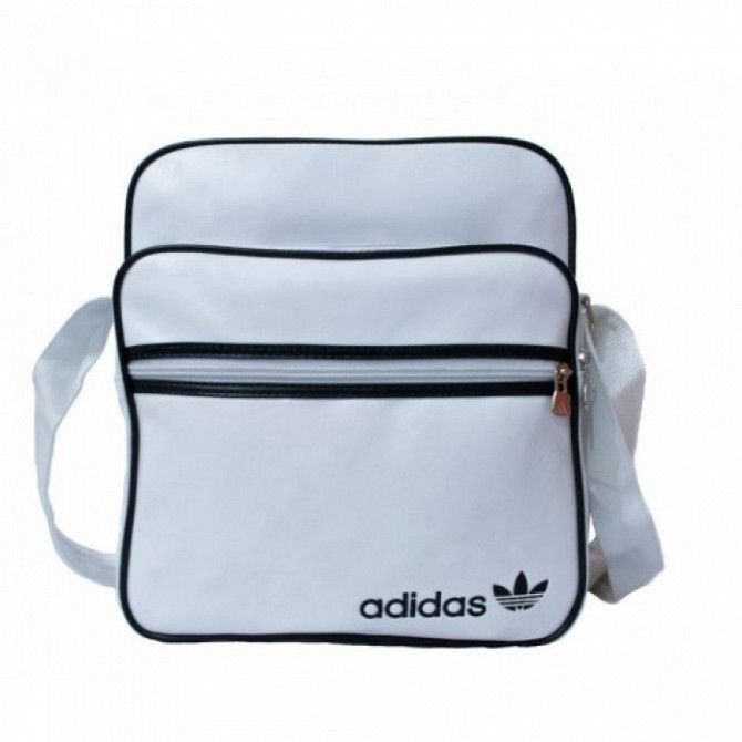 Сумка на плечо Adidas A-2062 Размер 26x31x15 Белая Київ - изображение 1