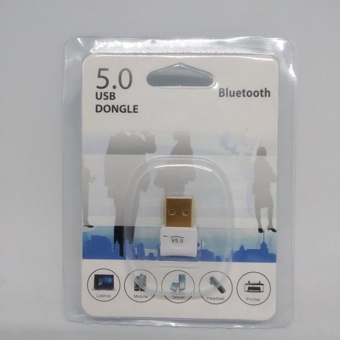 Mini USB Bluetooth 5.0 адаптер Белый Киев - изображение 1