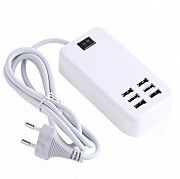 Адаптер блок питания зарядное устройство на 6 USB порта usb hub 220v Київ