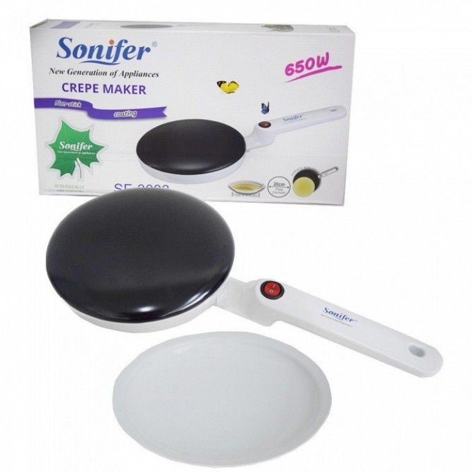 Блинница Sonifer Non Stick Coating Electric Crepe Maker Київ - изображение 1