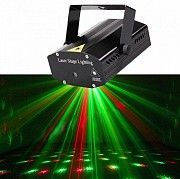 Лазерный проектор Диско LASER HJ09 2in1 Laser Stage с триногой Чёрный Київ