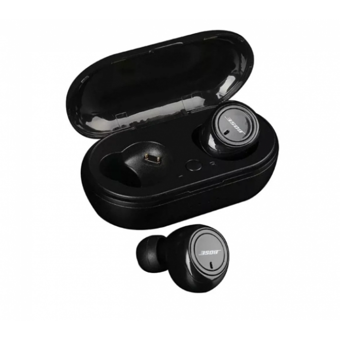 Беспроводные вакуумные наушники BOSE TWS 5 с боксом для зарядки Чёрные Киев - изображение 1