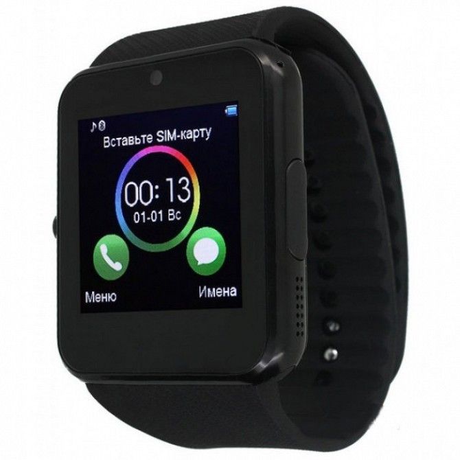 Умные часы телефон Smart Watch GT08 Чёрные Киев - изображение 1