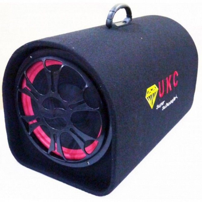 Активный сабвуфер бочка UKC 1008BT 1800W + Bluetooth 10" колонка 12 и 220В Київ - изображение 1