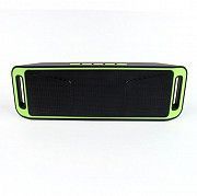 Портативная bluetooth MP3 колонка SPS SC-208 BT Черно-зеленая Киев