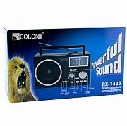 Портативный радио приемник GOLON RX 1425 USB FM Чёрный Київ