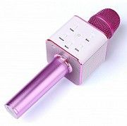 Беспроводной микрофон караоке блютуз Q7 Bluetooth динамик USB ФИОЛЕТОВЫЙ В ЧЕХЛЕ Київ