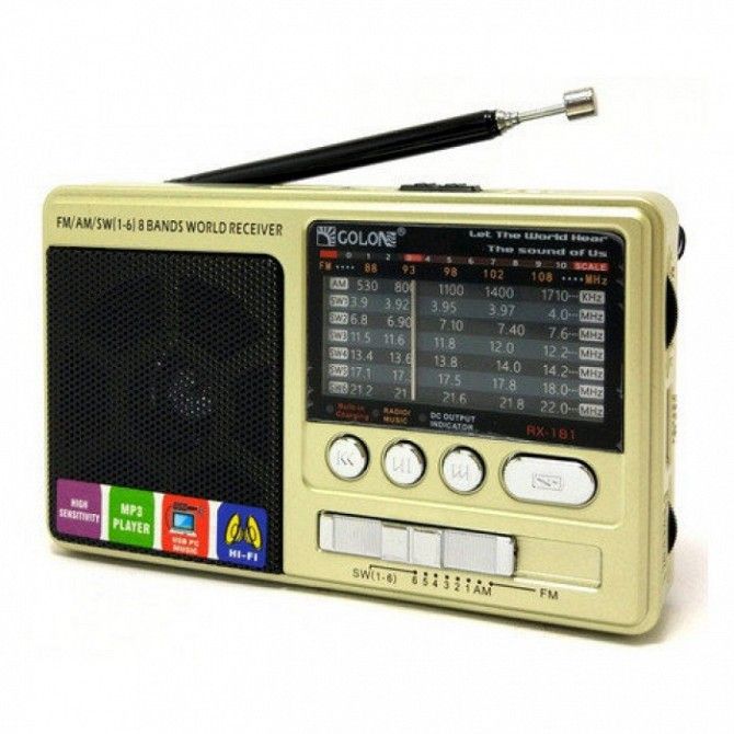 Портативный радио приемник "GOLON" RX-181 USB FM Киев - изображение 1
