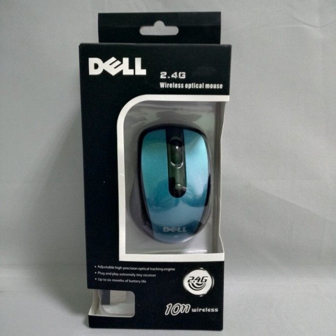 Беспроводная компьютерная мышка DELL 2.4G мышь Синяя Київ - изображение 1