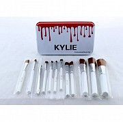 Кисти для макияжа Kylie 12 шт набор кистей кисточки 12 шт Белые Київ