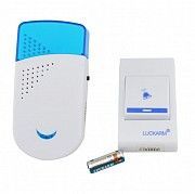 Беспроводной дверной звонок от розетки 220V Luckarm Intelligent A8603 Синий Київ