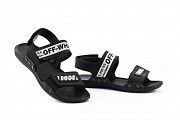 Детские босоножки кожаные летние черные CrosSAV Boy 222 Black Мелитополь