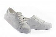 Женские кеды кожаные весна/осень белые Yuves 591 White Leather Мелитополь