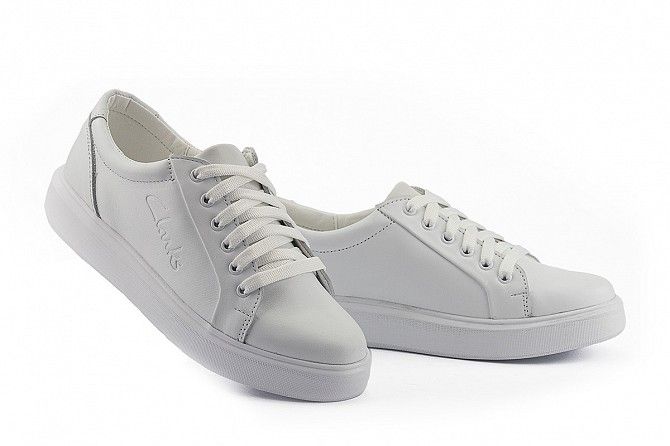 Женские кеды кожаные весна/осень белые Yuves 591 White Leather Мелитополь - изображение 1