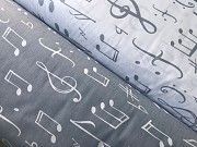 ✔✔Постельное белье турецкое Симфония и Гаммы, ноты Размер Кроватка Размер Двойной Днепр