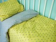 ✔✔Постельное белье "Звездочки серо жёлтые" Днепр