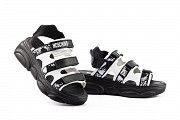 Женские босоножки кожаные летние черные Best Vak Moschino Л 67-01 Black Мелитополь