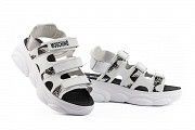 Женские босоножки кожаные летние белые Best Vak Moschino Л 67-06 White Мелитополь
