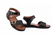 Женские босоножки кожаные летние черные Mkrafvt Comfort 0010 Мелитополь