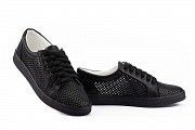 Женские кеды кожаные летние черные Yuves 590 summer Мелитополь