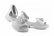 Женские босоножки кожаные летние белые Mkrafvt Honey 0534 White Мелитополь