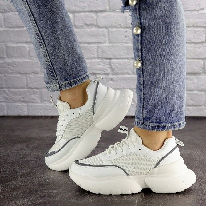 Женские белые кроссовки Chloe 1583 (40 размер) Мелитополь - изображение 1