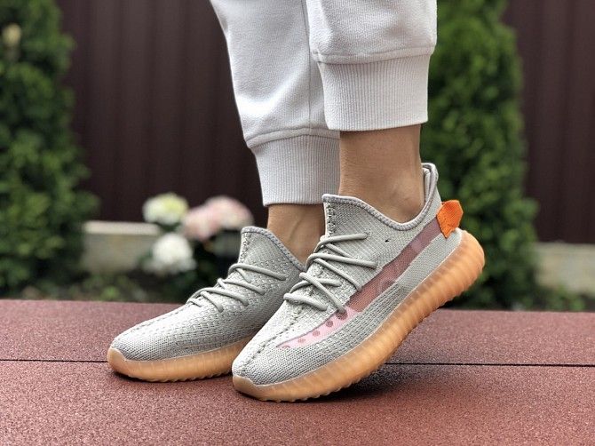 Женские кроссовки светло серые с персиковым Boost 9423 Мелитополь - изображение 1