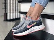 Женские кроссовки серые с пудрой Flyknit Lunar 9397 Мелитополь