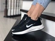 Женские кроссовки черные с белым Flyknit Lunar 9392 Мелитополь