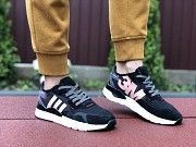 Женские кроссовки черные с белым и пудрой Boost 3M 9446 Мелитополь