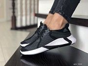 Женские кроссовки черные с серым и белым 9354 Мелитополь