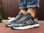 Мужские кроссовки серые с белым Jogger Boost 9373 Мелитополь
