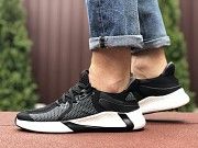 Мужские кроссовки черные с белым 9350 Мелитополь