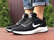 Мужские кроссовки черные с белым Flyknit Lunar 9387 Мелитополь