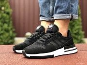 Мужские кроссовки черные с белым Zx 500 Rm 9365 Мелитополь