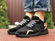 Мужские кроссовки черные с оранжевым Boost 3M 9428 Мелитополь