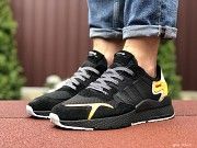 Мужские кроссовки черные с оранжевым Jogger Boost 9369 Мелитополь