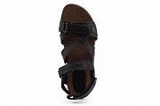 Подростковые босоножки кожаные летние черные-коричневые StepWey Gamer 7561 Мелитополь