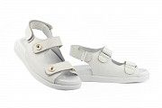Женские босоножки кожаные летние белые Mkrafvt Comfort White 0415 Мелитополь