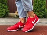 Женские кроссовки красные с белым Run 9539 Мелитополь