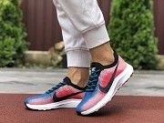 Женские кроссовки синие с розовым и черным Zoom 9596 Мелитополь