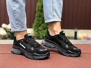 Женские кроссовки черные 9506 Мелитополь